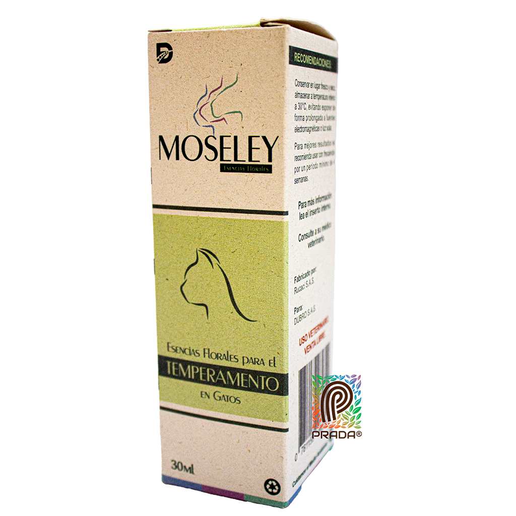 Esencia Floral MOSELEY TEMPERAMENTO FELINOS x 30 ML