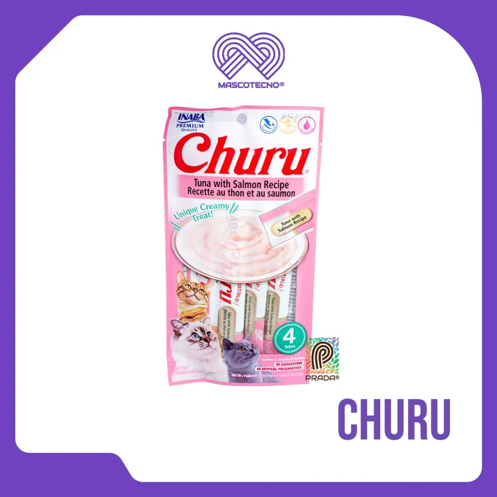 CHURU x 4 UND ROSADO - ATÚN Y SALMÓN