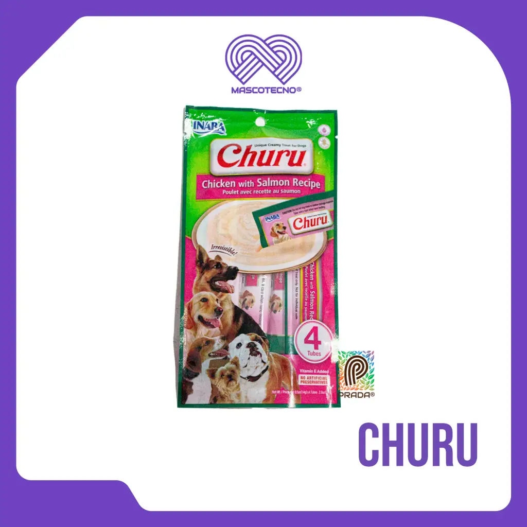 DOG CHURU BOLSA  X 4  UND - POLLO Y SALMON