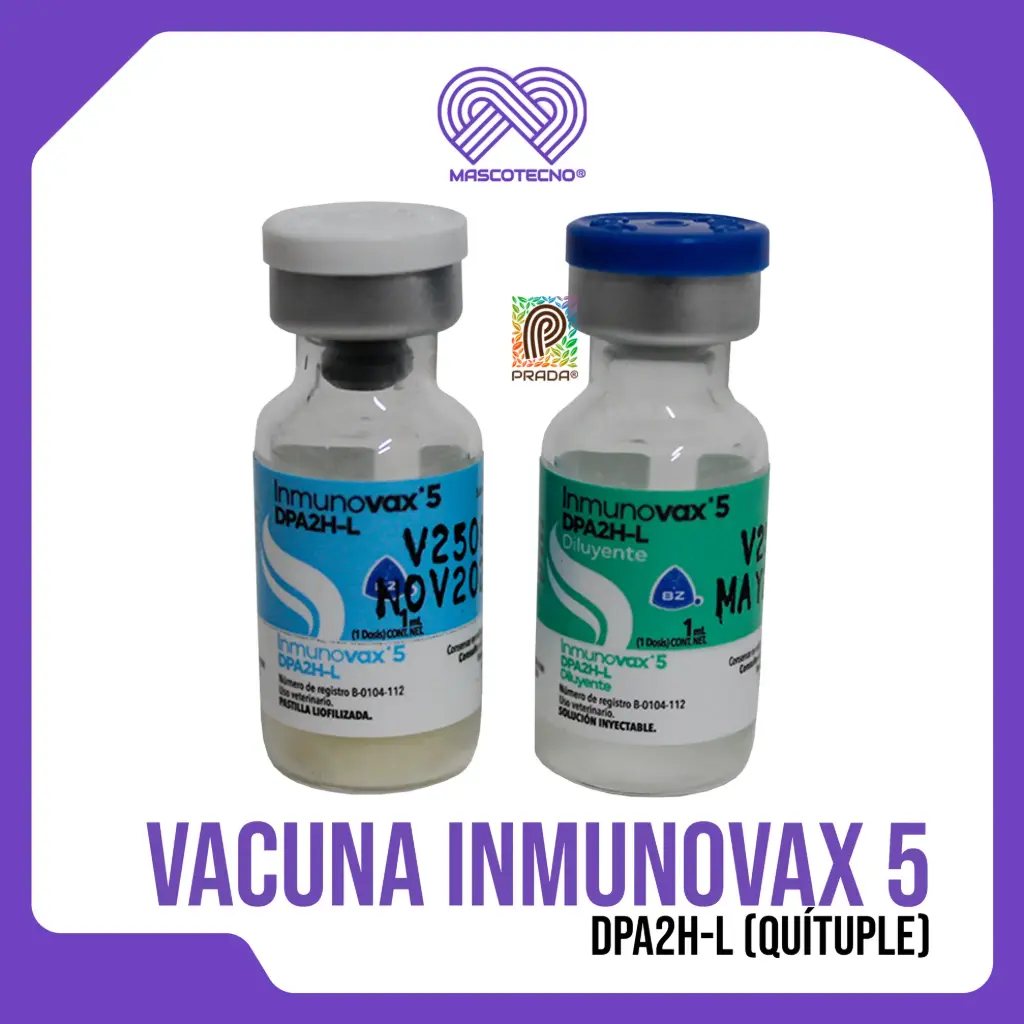 VACUNA INMUNOVAX 5 DPA2H-L QUINTUPLE