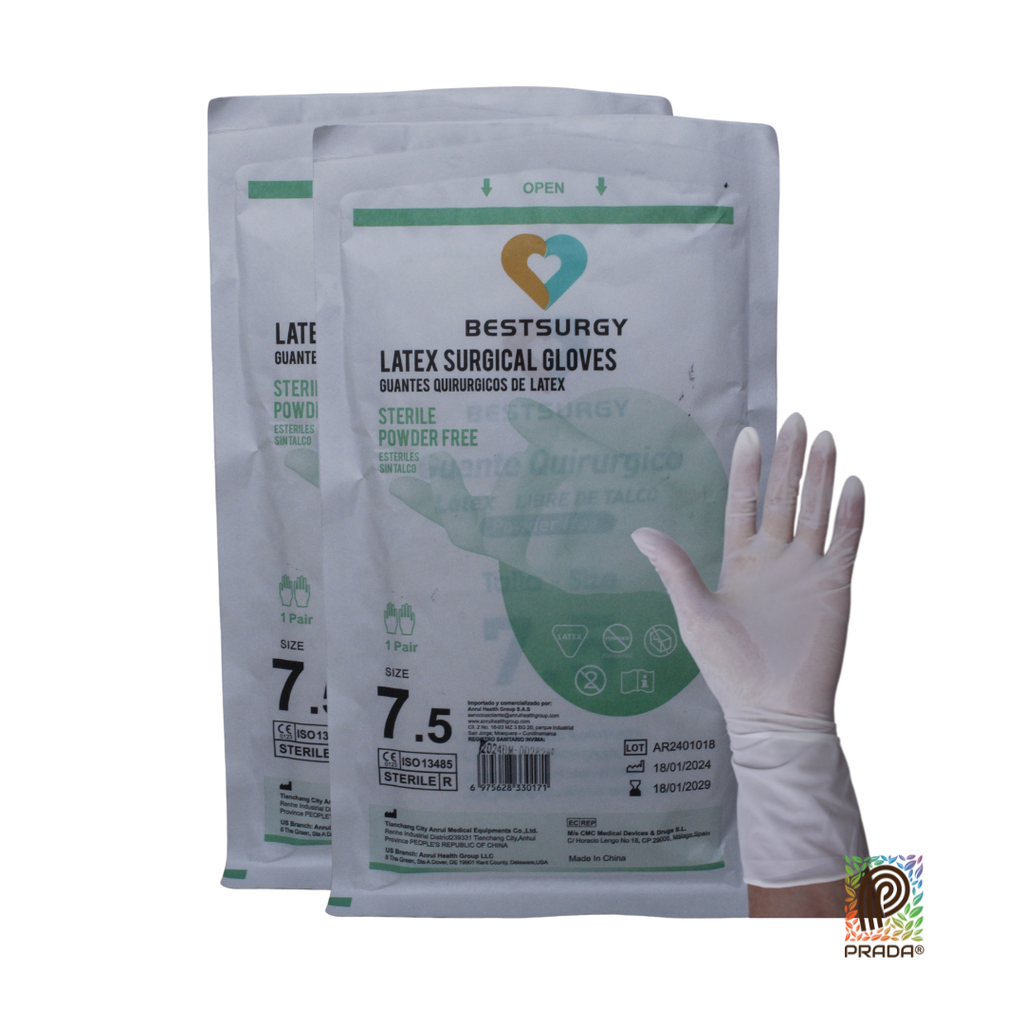 GUANTE QUIRURGICO ESTERIL SIN TALCO TALLA 7 1/2