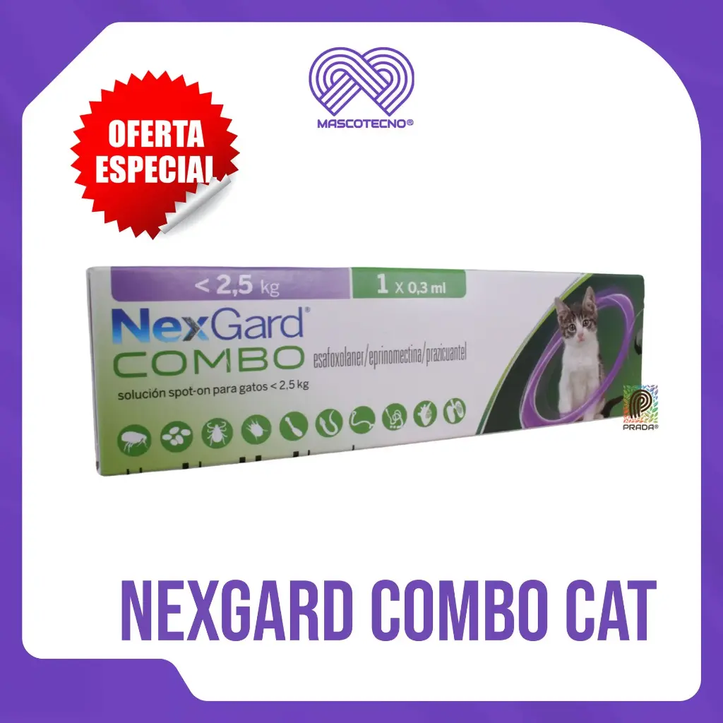 [7-0308-0750] NEXGARD COMBO CAT (0.7 - 2.5 KG)