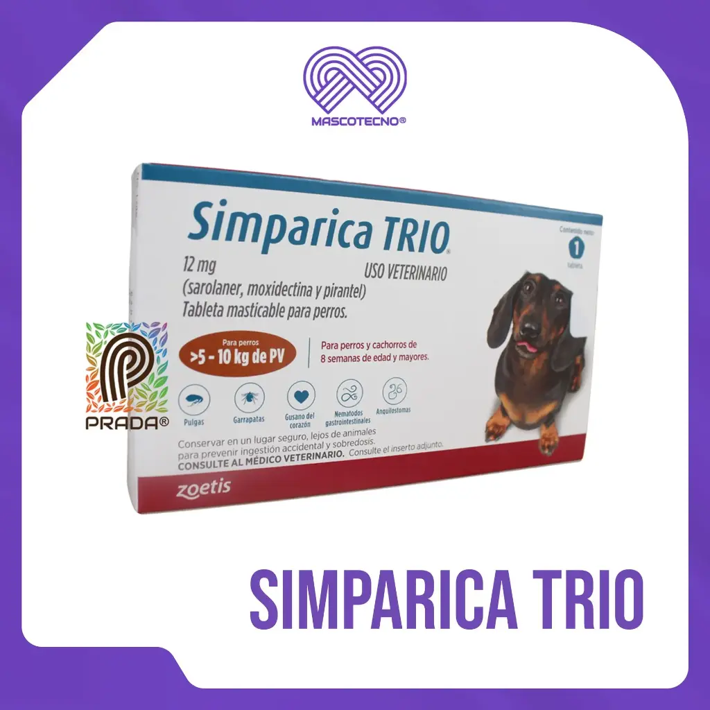 SIMPARICA TRIO 3 (5-10 KG) (CARAMELO)
