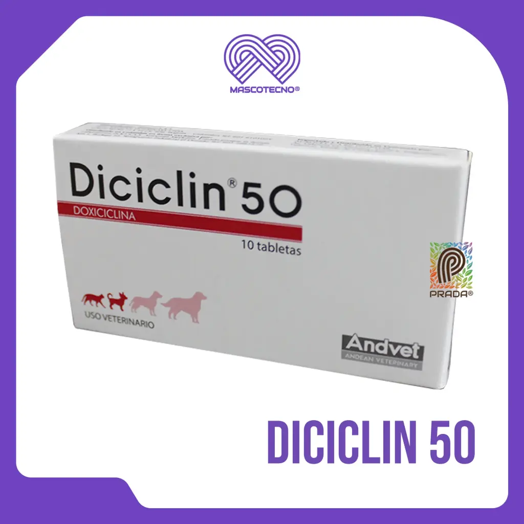 [7-0709-0444] DICICLIN 50 X 10 TABS