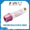 TUBO MINI PARA RECOLECCION DE SANGRE TAPA LILA  (UNIDAD)