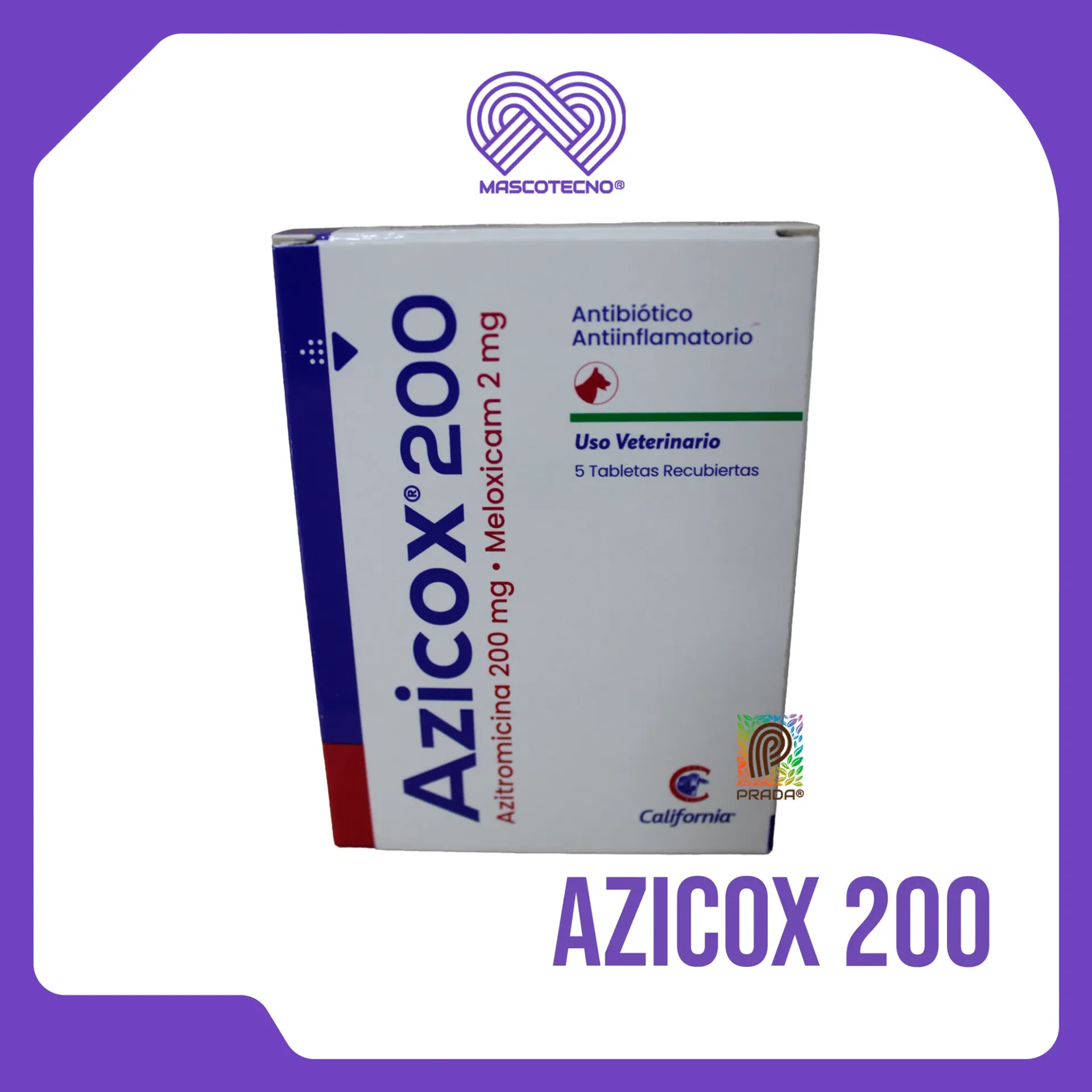 AZICOX 200 X 5 TABS