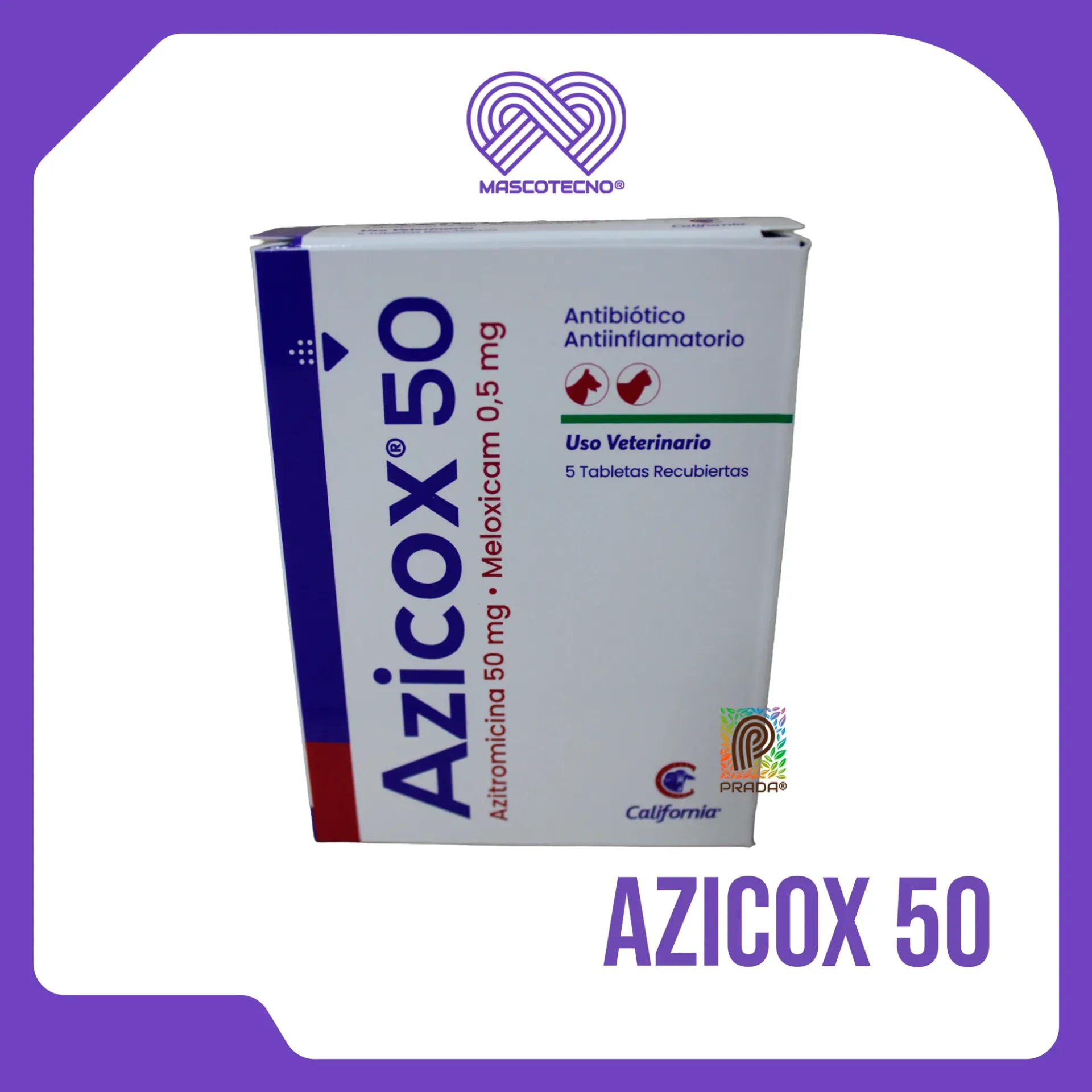 AZICOX 50 X 5 TABS