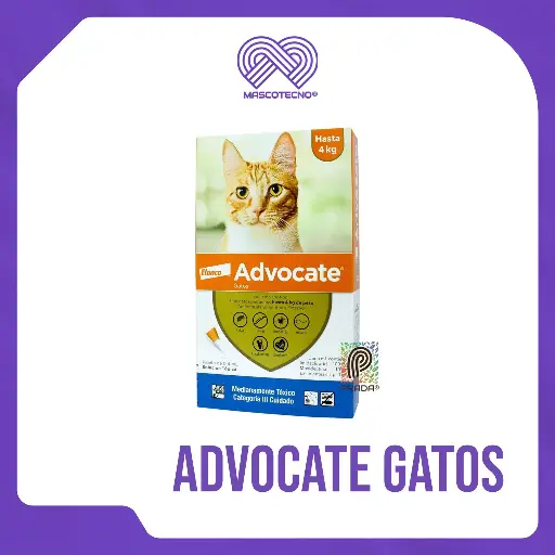 [7-0302-0099] ADVOCATE GATOS HASTA 4 KG (X 1 UND)