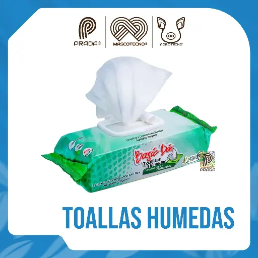 [7-0000-0192] TOALLAS HÚMEDAS BASIC DIN  X 100 UND {M}