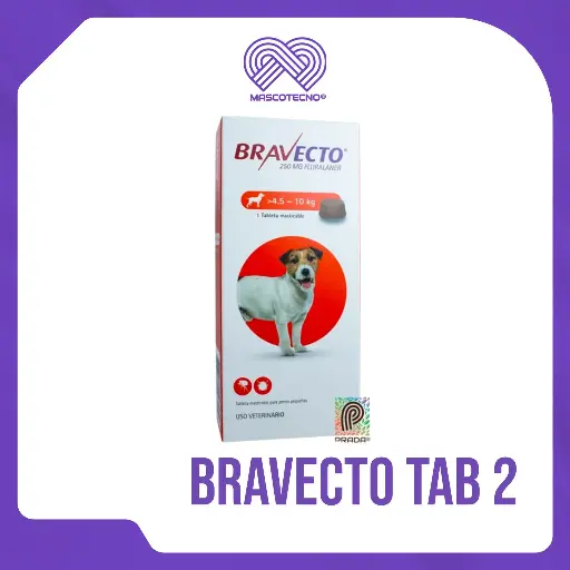 [7-0306-0233] BRAVECTO TAB 2 (4.5-10 KG) (NARANJA)