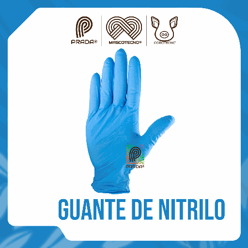 [7-1401-0605] GUANTE DE NITRILO AZUL TALLA L KENNEDY