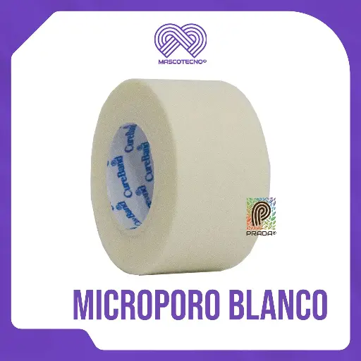 [7-0107-0726] MICROPORO BLANCO 1" X 10 YDS