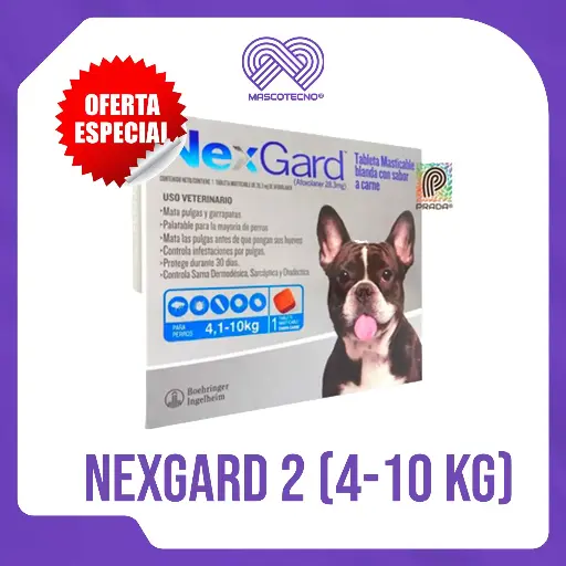 [7-0307-0744] NEXGARD 2 (4-10 KG) (AZUL)