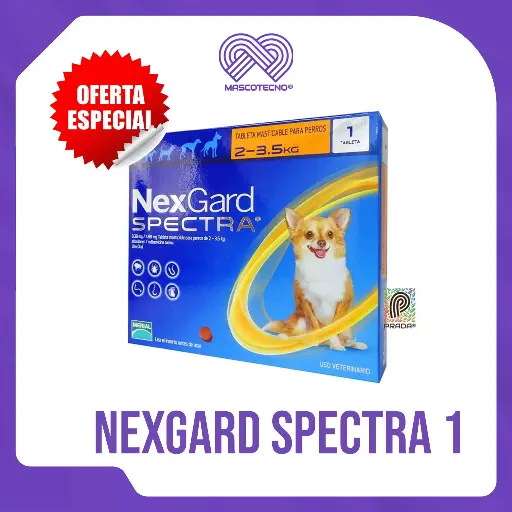 [7-0308-0746] NEXGARD SPECTRA 1 (2-3.5 KG) (NARANJA)
