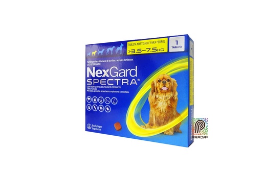 [7-0308-0747] NEXGARD SPECTRA 2 (3.5-7.5 KG) (AMARILLO)