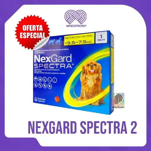[7-0308-0747] NEXGARD SPECTRA 2 (3.5-7.5 KG) (AMARILLO)