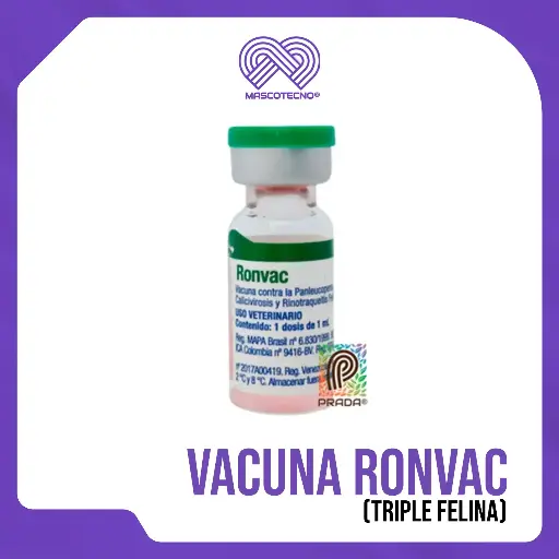 [1-0104-1053] VACUNA RONVAC (TRIPLE FELINA)