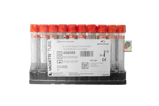 [4-0030-1064] VACUTAINER TAPA ROJA CAJA X 50 UND