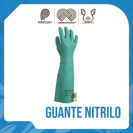[7-1401-0603] GUANTE NITRILO 18" 37.185 #10 (LARGOS)
