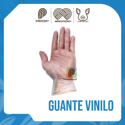[7-1401-0610] GUANTE VINILO CAJA X 100 UND TALLA L