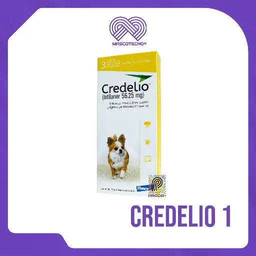 [7-0308-0363] CREDELIO 1 (1.3-2.5 KG) (AMARILLO) X 3 TABLETAS