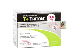 [7-0101-0686] LEVOTIROXINA TRITON TAB 0.4 MG BLISTER X 10 UND