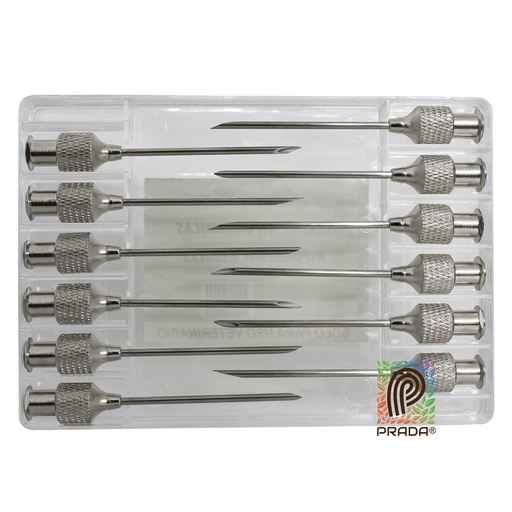 [4-0000-1275] AGUJA METALIZADA  16G x 1 ½"  (CAJA X 12 UN)