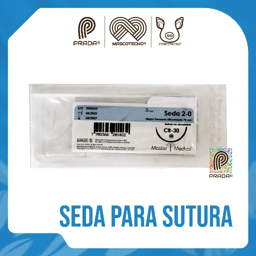 [7-0107-0919] SEDA PARA SUTURA 2.0 CON AGUJA