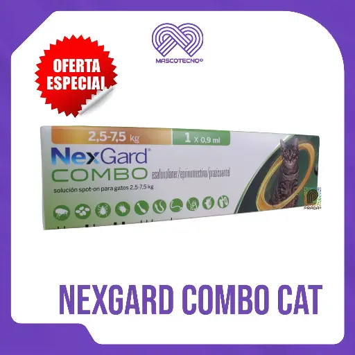 [7-0308-0751] NEXGARD COMBO CAT (2.5 - 7.5 KG)