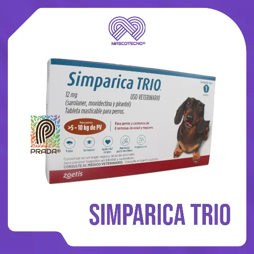 [7-0309-0003] SIMPARICA TRIO 3 (5-10 KG) (CARAMELO)