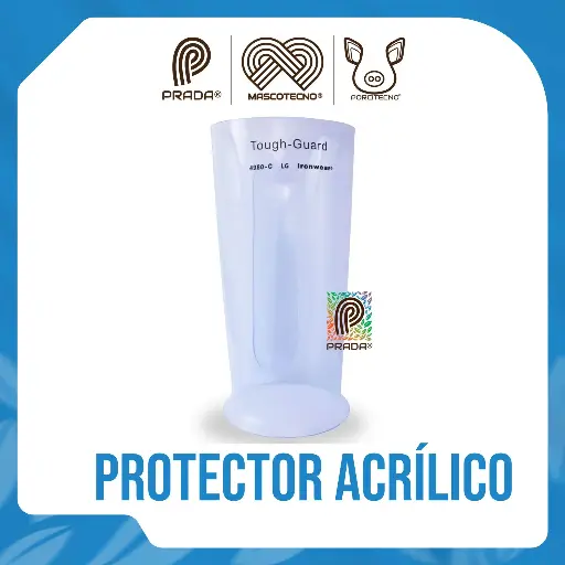 [7-1401-1152] PROTECTOR DE ANTEBRAZO EN ACRILICO SEGURIDAD INDUSTRIAL TALLA XL COLOR TRANSPARENTE